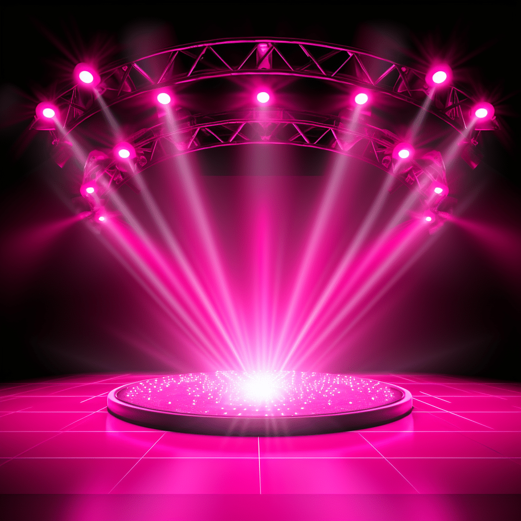 Pink spotlight